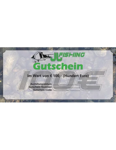 100€ JJ-fishing Geschenk Gutschein Weihnachtsgeschenk-Gutscheine-JJ-Fishing
