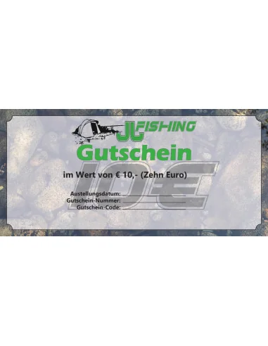 10€ JJ-Fishing Geschenk Gutschein Weihnachtsgeschenk-Gutscheine-JJ-Fishing