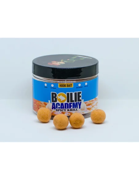 Boilie Academy Pop Up Spicy Krill 14mm Auftreibende Köder-Köder-JJ-Fishing