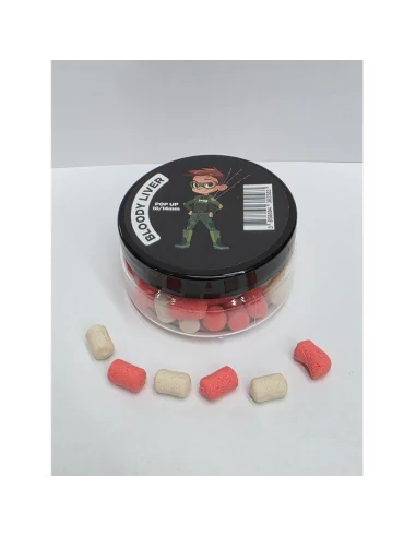Boilie Academy Pop Up Bloody Liver 10-14mm Dumbll Auftreibende Köder-Köder-JJ-Fishing