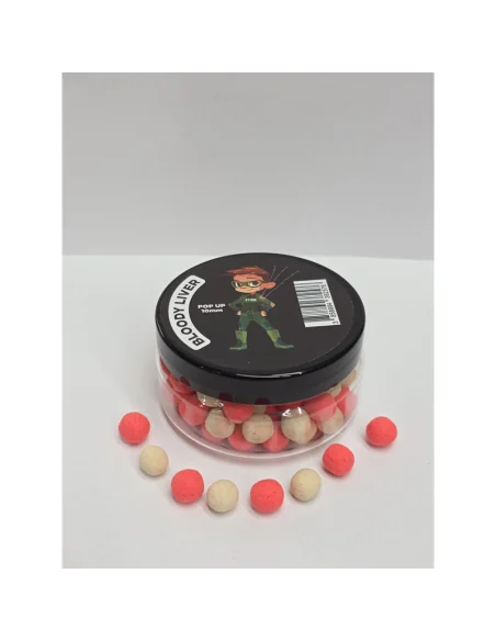 Boilie Academy Pop Up Bloody Liver 10mm Auftreibende Köder Method Feeder-Köder-JJ-Fishing