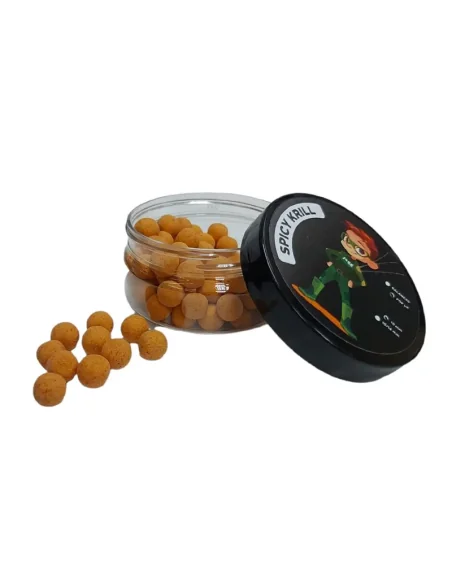 Boilie Academy Balanced 10mm Spicy Krill Wafter Hookbaits Method Feeder-Hookbaits-JJ-Fishing