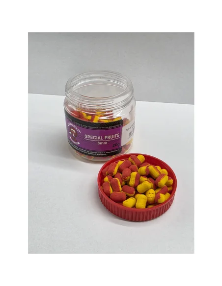 Dudi Bait Pop Up Special Fruits 8 mm Dumbell Method Feeder 4x World Winner-Köder-JJ-Fishing