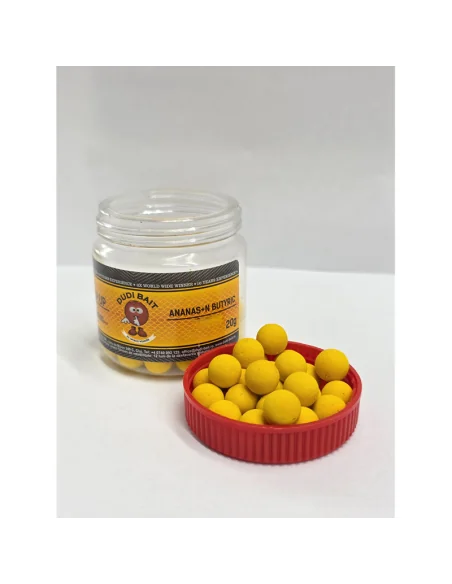 Dudi Bait Pop Up Pineapple & N-Butyric Acid 14 mm 4x World Winner