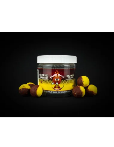 Dudi Bait Mister Red Halfness Pineapple 50/50 16mm Hook Baits Hakenköder 4x World Winner