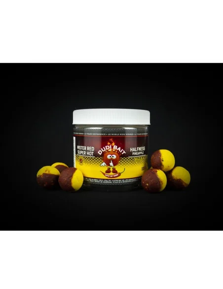 Dudi Bait Mister Red Halfness Pineapple 50/50 16mm Hook Baits Hakenköder 4x World Winner-Köder-JJ-Fishing