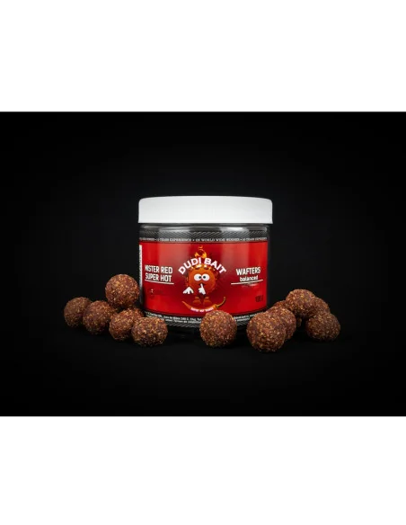 Dudi Bait Mister Red Super Hot 18+20 mm Wafters Hook Baits Hakenköder 4x World Winner-Köder-JJ-Fishing