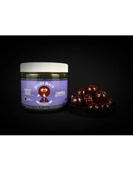 Dudi Bait Forest Squid 24mm Glugged Hook Baits Solubile Caramele Hakenköder 4x World Winner-Köder-JJ-Fishing