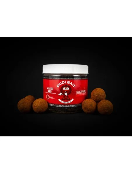 Dudi Bait Mister Red Super Hot 20mm Ummantelt Hook Baits Hard Glazurate Tari Hakenköder 4x World Winner-Köder-JJ-Fishing