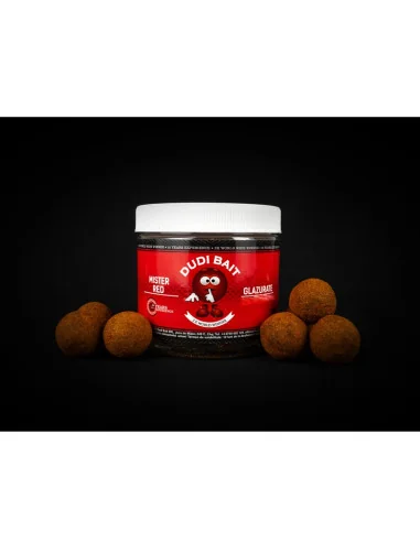 Dudi Bait Mister Red Super Hot 20mm Ummantelt Hook Baits Solubile Glazurate Hakenköder 4x World Winner-Köder-JJ-Fishing