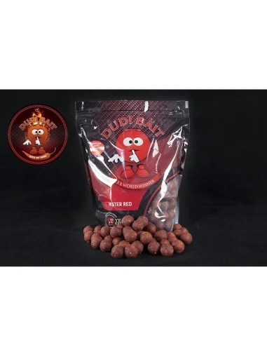Dudi Bait Mister Red Super Hot 20mm Solubile Boilies 1000g Prämium Boilies 4x World Winner