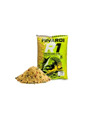Mivardi R1 CARP Vanille Groundbait Competition 1000g Edition Wettkampf Staubfutter Grundfutter-Köder-JJ-Fishing