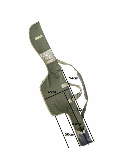 Mivardi CamoCODE 145 Double 2 Rutenfutteral Angelrutentasche