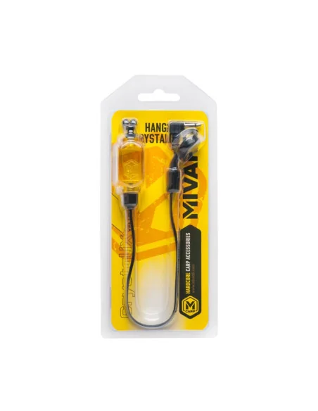Mivardi CrystaliX Gelb Hanger mit LED Hängebissanzeiger Bite Indicator-Bissanzeiger & Bobbins-JJ-Fishing