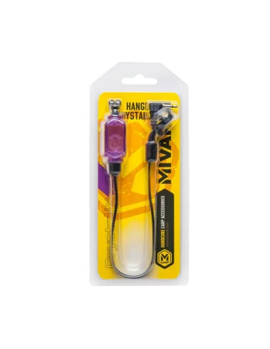 Mivardi CrystaliX Purple Hanger mit LED Hängebissanzeiger Bite Indicator-Bissanzeiger & Bobbins-JJ-Fishing