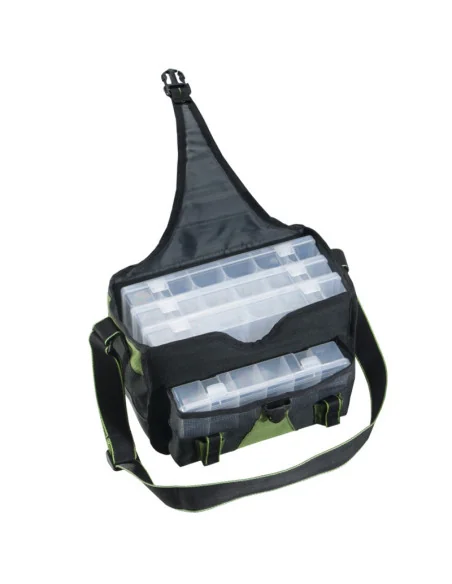 Mivardi Premium S Spinn Angeltasche mit Köderboxen Predator Bag-Tackle Boxen-JJ-Fishing
