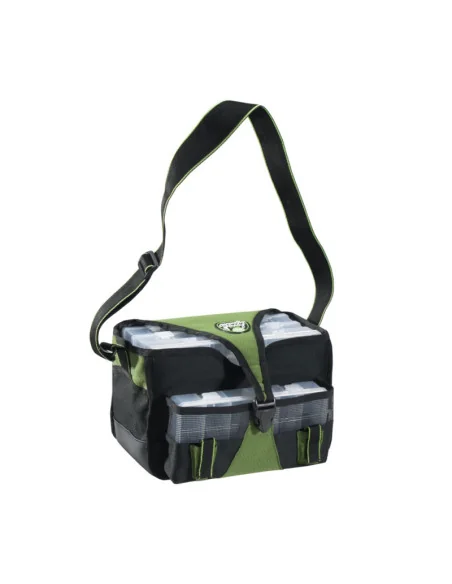 Mivardi Premium S Spinn Angeltasche mit Köderboxen Predator Bag-Tackle Boxen-JJ-Fishing