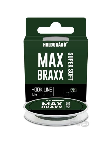 Haldorado MAX Braxx 0,14mm Super Shoft Hook Line Geflochtenes Vorfachmaterial Method Feeder Hooklink-Endtackle-JJ-Fishing