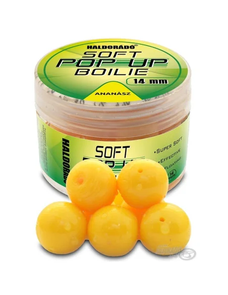 Haldorado Super Soft Ananas Pop Up 14mm Boilies Method Feeder Angelköder Fake Köder