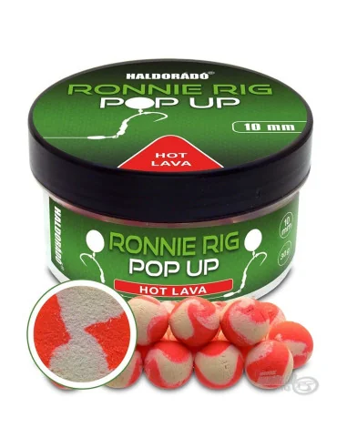 Haldorado Ronnie Rig Hot Lava Pop Up 10mm Bi-Color Köder Extra Intensiv