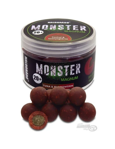 Haldorado MONSTER Magnum Tuna & Bloodworm 20+ mm Coated Hookbaits Ummantelt Extra Intensive Premium Collection-Köder-JJ-Fishing
