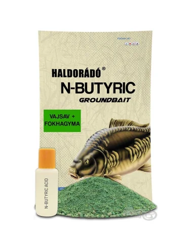 Haldorado N-Butyric Acid & Knoblauch Groundbait 800g + 50ml Liquid Staubfutter Extra Intensiv-Groundbait & Partikelfutter-JJ-...