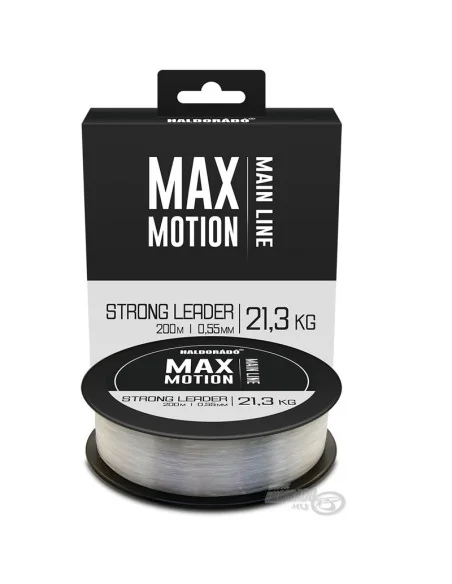 Haldorado MAX MOTION Strong Leader 0,55 mm 200m Schlagschnur Durchsichtig Monofile Angelschnur