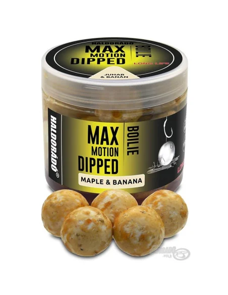 Haldorado Max Motion Ahorn & Banane 20mm Dipped Hookbaits Boilies Extra Intensive Inserted Premium Collection-Köder-JJ-Fishing