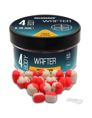 Haldorado 4 BODY Hot Lava Wafter 8-10mm Bicolor Method Feeder Köder-Wafters-JJ-Fishing
