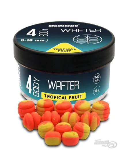 Haldorado 4 BODY Tropical Fruit Wafter 8-10mm Bicolor Method Feeder Köder