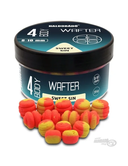 Haldorado 4 BODY Sweet Sin Wafter 8-10mm Bicolor Method Feeder Köder-Wafters-JJ-Fishing