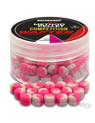 Haldorado 4S COMPETITION Chilli & Knoblauch Method 5mm Wafer Bicolor Wettkampf Feeder Köder-Wafters-JJ-Fishing
