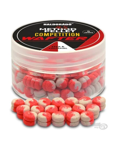 Haldorado 4S COMPETITION Erdbeere & Squid Method 5mm Wafer Bicolor Wettkampf Feeder Köder-Wafters-JJ-Fishing
