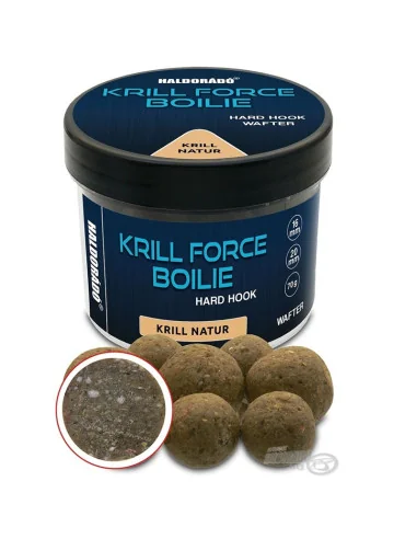 Haldorado Krill Force Krill Natur Wafter 16&20mm Hard Hook Hookbaits Boilies-Köder-JJ-Fishing