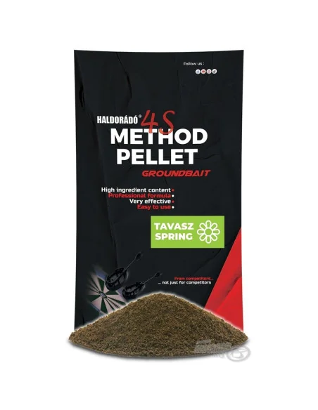 Haldorado 4S Method Pellet Groundbait HERBST 400g Staubfutter Wettk...