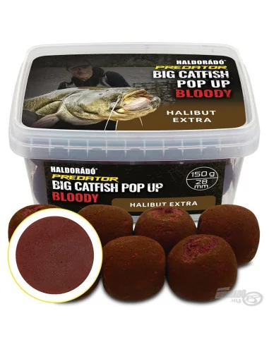 HALDORÁDÓ Catfish Pop Up Bloody - Halibut Extra | Welsangeln Köder