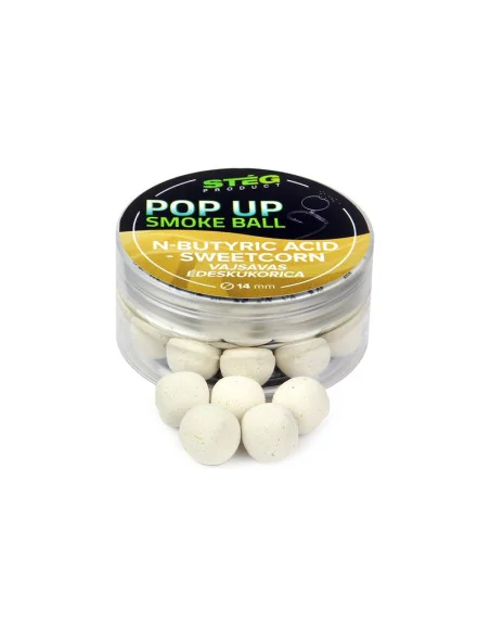 Steg Pop Up 14mm N-Butytic Acid Smoke Ball 25g Extra Intensiv-Pop Up´s-JJ-Fishing