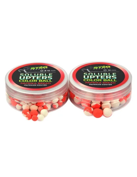Steg Upters Color Ball Paprika Bread 8-10mm Wafter Soluble 30g Method Feeder Köder-Köder-JJ-Fishing