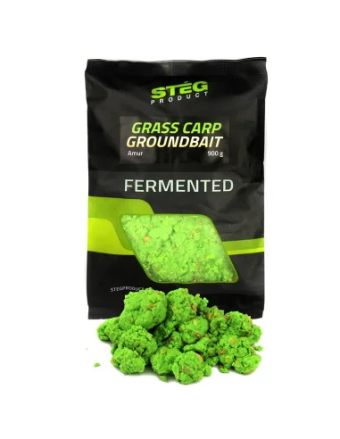 Steg Fermented Groundbait Amur 900g Ready Vorgefeuchtetes Staubfutter-Köder-JJ-Fishing