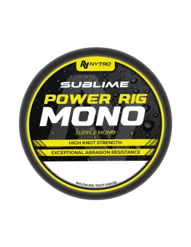 Sonik Nytro SUBLIME Power Rig Mono 0,21mm 100m Monofiles Vorfachmaterial Method Feeder-Endtackle-JJ-Fishing