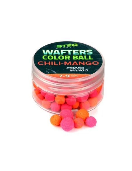 Steg Wafters 7-9mm Chili-Mango Color Ball 15g Extra Intensiv