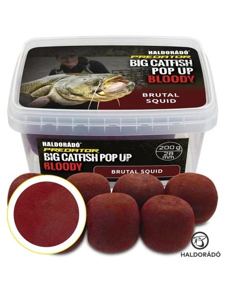 Haldorado Catfish Pop Up Brutal Squid 28mm Hakenköder Wels 200g-Wels Shop Catfish-JJ-Fishing
