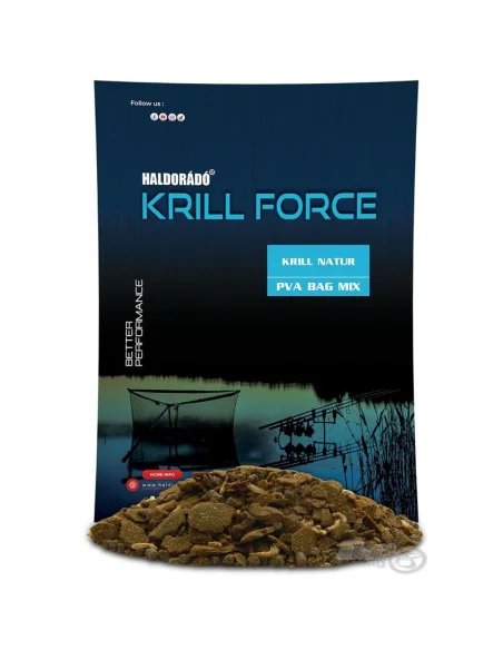 Haldorado Krill Force Krill Natur PVA Bag Mix 600g Ready Wettkampf Mix-Köder-JJ-Fishing