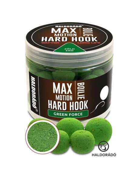 Haldorado MAX MOTION Wafter Green Force 16 & 20mm Hookbaits Hard Hakenköder