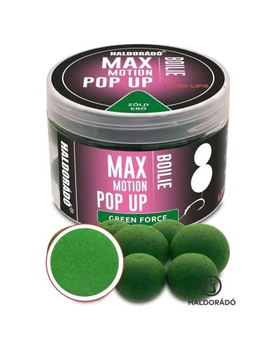Haldorado Max Motion Pop Up Green Force 16 - 20mm Boilies Extra Intensive Premium Collection-Köder-JJ-Fishing