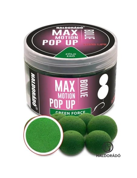 Haldorado Max Motion Pop Up Green Force 16 - 20mm Boilies Extra Intensive Premium Collection-Köder-JJ-Fishing