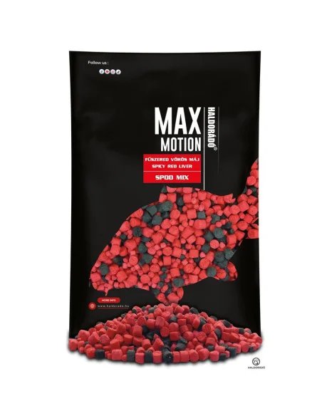 Haldorado MAX MOTION Spicy Red Liver Spod Mix PVA Pellet 600g-Köder-JJ-Fishing