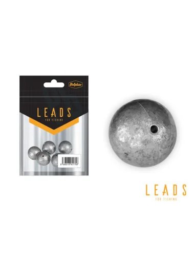 Delphin LEADS Bleikugeln 5Stk. 12g Angelblei Inline-Endtackle-JJ-Fishing