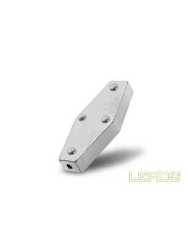 Delphin LEADS 40g Sargbleie Gripper Inline 5 Stück Angelblei Flussfischen-Blei-JJ-Fishing