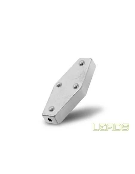 Delphin LEADS 40g Sargbleie Gripper Inline 5 Stück Angelblei Flussfischen-Blei-JJ-Fishing